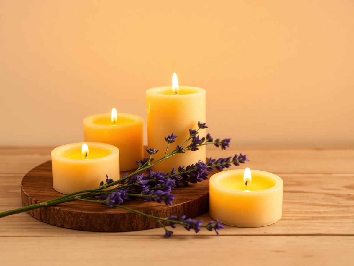 Beeswax candles